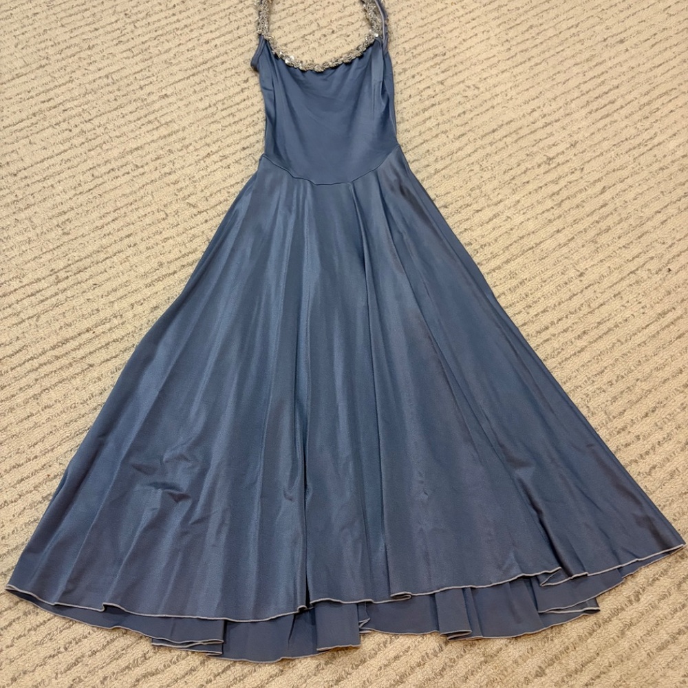 🩰 Capezio Slate Blue Ballet/Contemporary Costume — M 🩰 - Picture 4 of 7